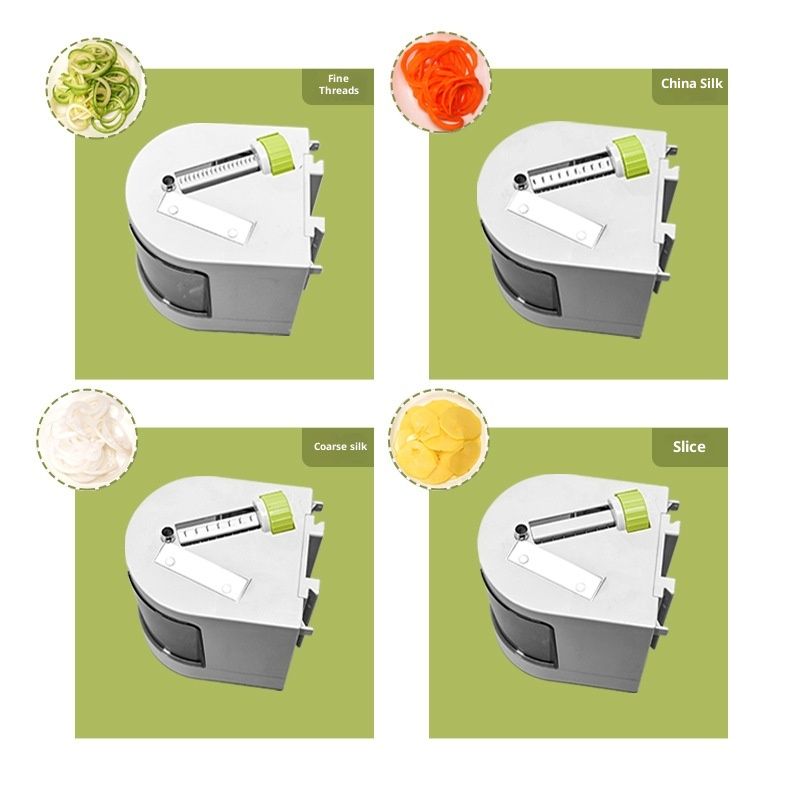 Vegetable Spiralizer Zucchini Noodles Maker – 4 Built-in Spiral Slicer Blade for Veggie Spaghetti Paste