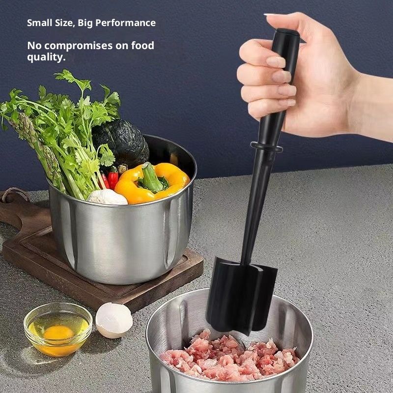 2 Pcs Meat Chopper, Upgrade Hamburger Smasher, Premium Heat Resistant Meat Masher for Ground Beef, Ground Turkey and More, Non Stick Mix Grinder