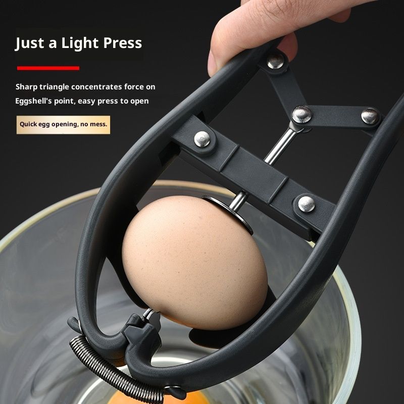 Stainless Steel Egg Separator Automatic Egg Cracker for Raw Egg White Separator Tool Handheld Egg Opener Easy Eggshell Cutter Creative Kitchen Gadget Tool