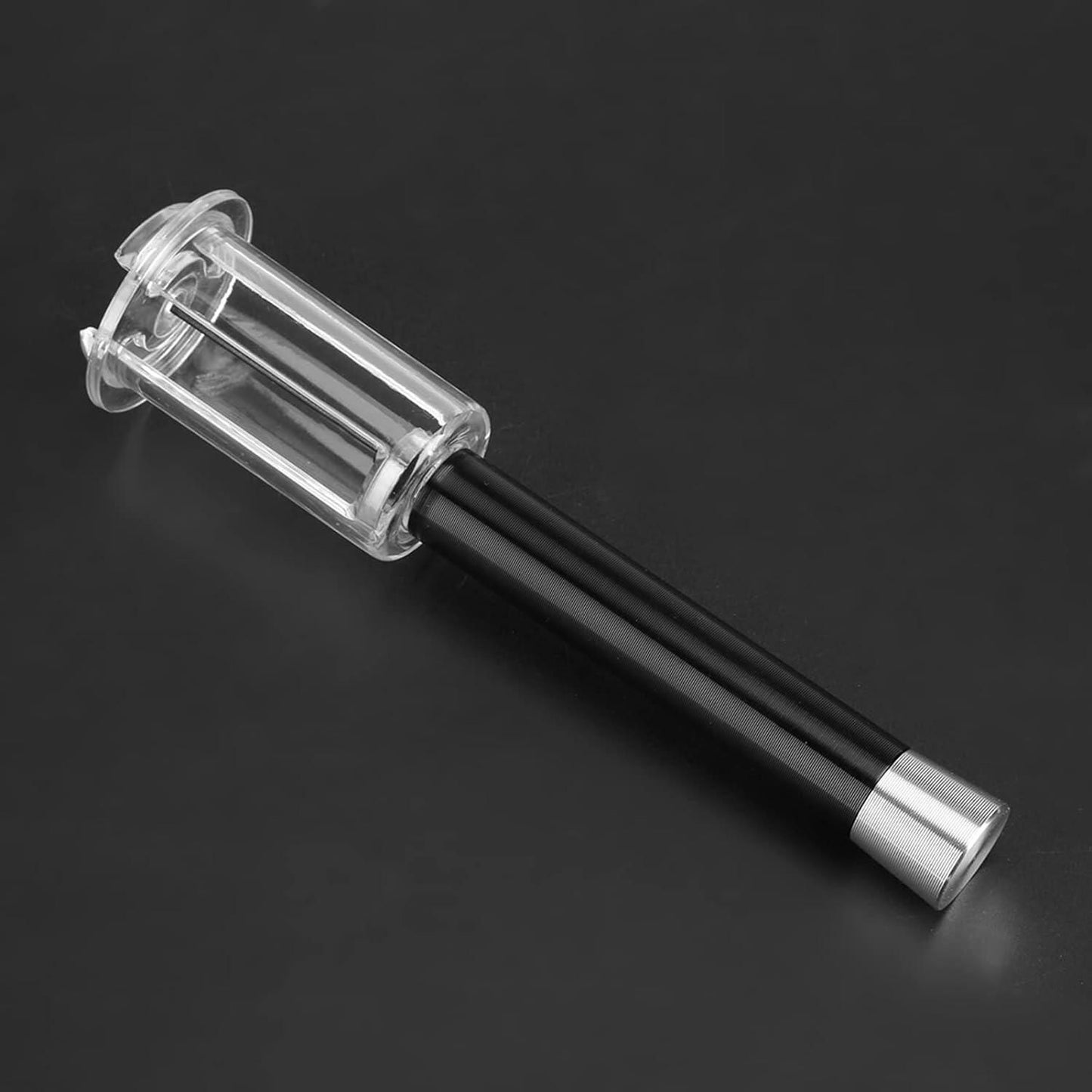 4 in 1 Wine Opening Set,Air Pressure Pump Wine Bottle Opener,Easy Cork Remover Corkscrew,Corkscrew Wine Opener Wine Opener Aluminum Alloy Handle(black)