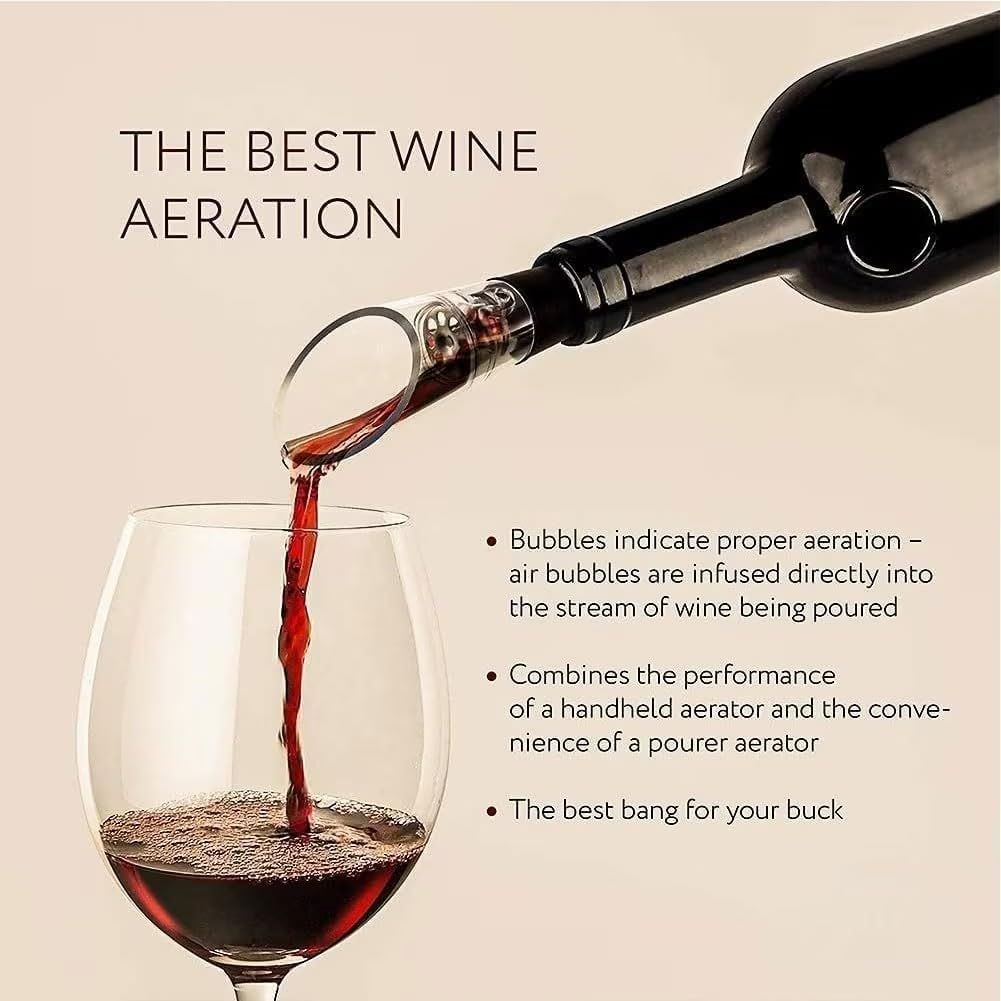 4 in 1 Wine Opening Set,Air Pressure Pump Wine Bottle Opener,Easy Cork Remover Corkscrew,Corkscrew Wine Opener Wine Opener Aluminum Alloy Handle(black)