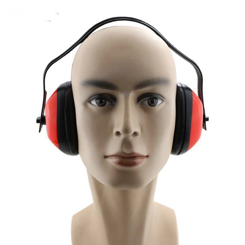Adjustable Safety Earmuffs for Noise Reduction, Ear Protection, Pack of 2, Industrial Safety Ear Muff（red）