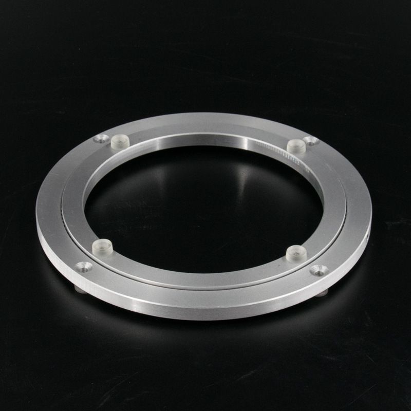 Aluminium Alloy Turntable Bearing, Heavy Duty Swivel Turntable Lazy Rotating Bearing Turntable Round Dining Table Smooth Swivel Plate Hardware (250mm - 10inch)