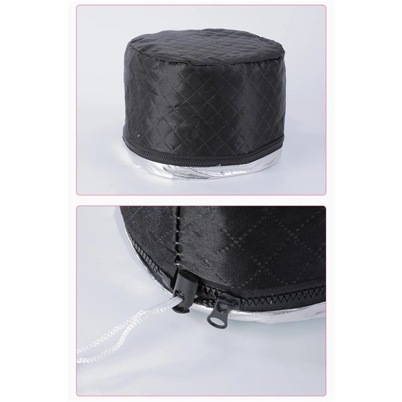 Heat Cap for Deep Conditioning:3 Mode  Heats Up Quickly Settings Hair Steamer for Natural Hair Home Use Thermal Steam Cap for Black Hair Portable Heating Caps（black）