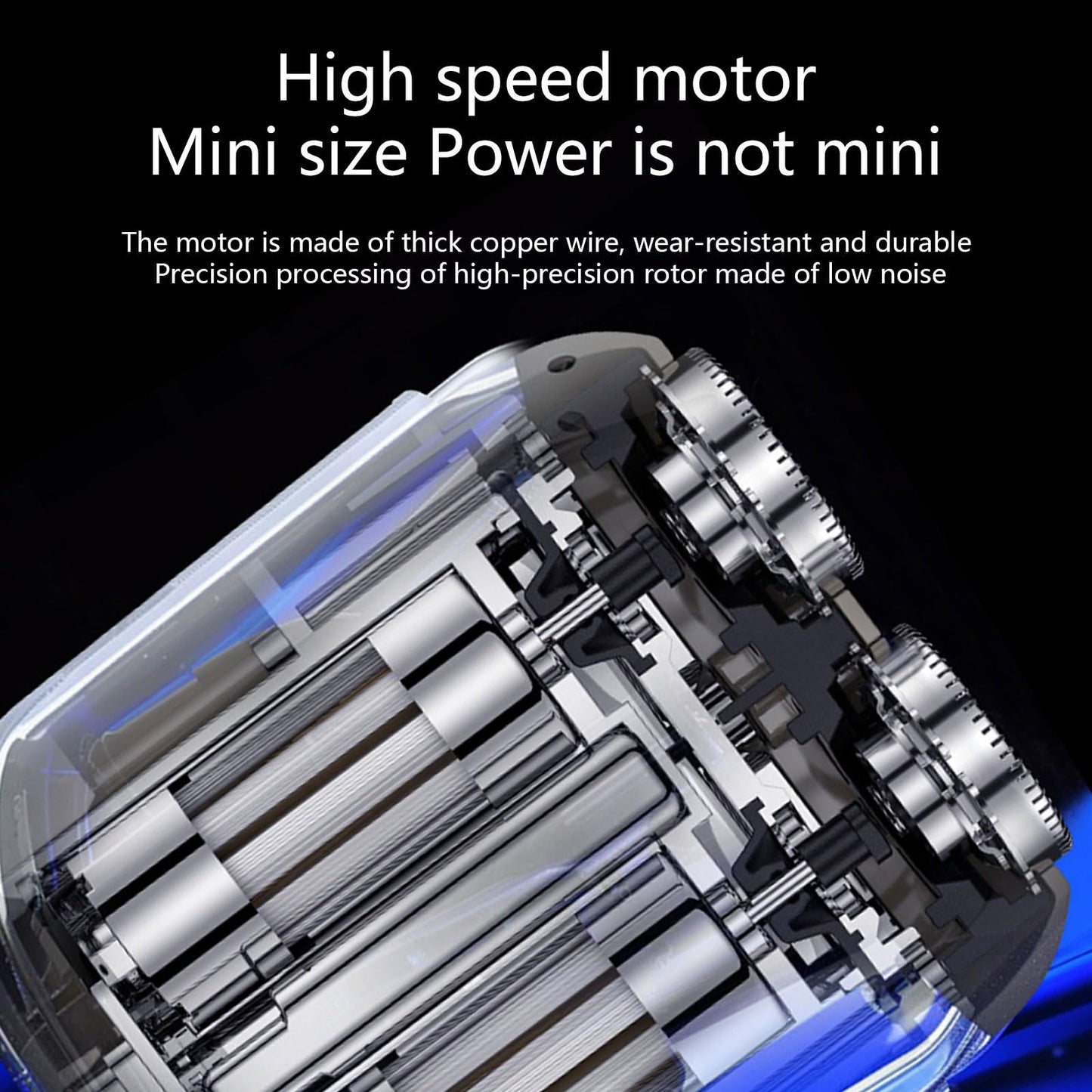 Mini Electric Shaver for Men and Women, Dual Head Portable Razor with Smart Sensor, Compact Travel Size Pocket Shaver, USB-C Rechargeable, Wet & Dry Waterproof, Low Noise, Easy to Clean