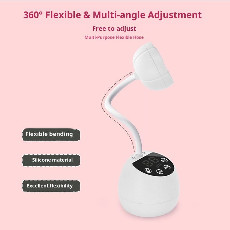 UV LED Nail Lamp Cordless Mini UV Light for Gel Nails Tips,Portable Hands Free Flash Cure Light,USB Rechargeable Nail Dryers with Sensor & 3 Timers,Rotatable Gooseneck Manicure Gel Polish Lamp