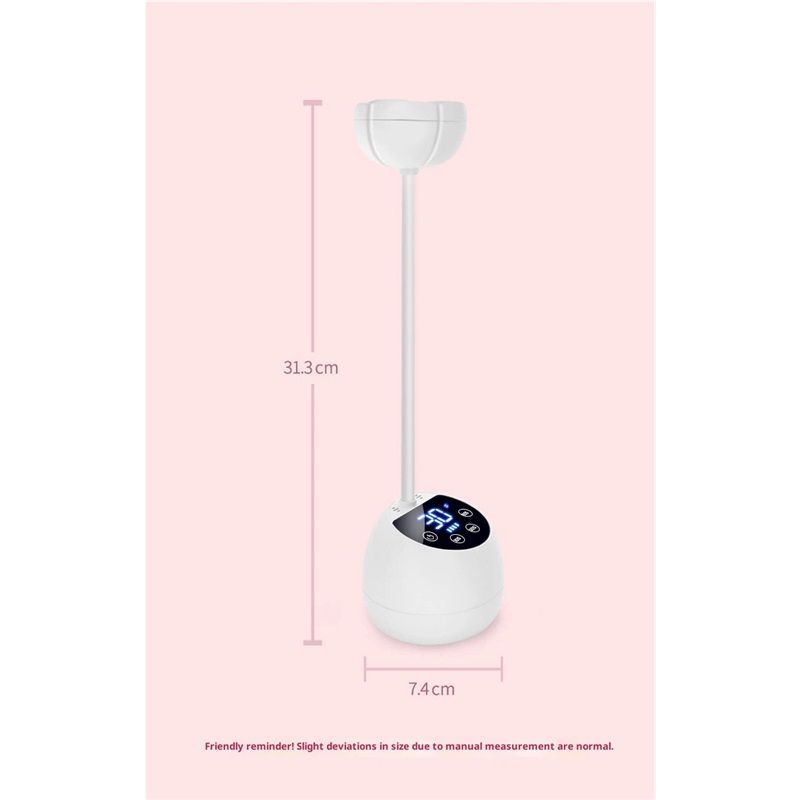UV LED Nail Lamp Cordless Mini UV Light for Gel Nails Tips,Portable Hands Free Flash Cure Light,USB Rechargeable Nail Dryers with Sensor & 3 Timers,Rotatable Gooseneck Manicure Gel Polish Lamp