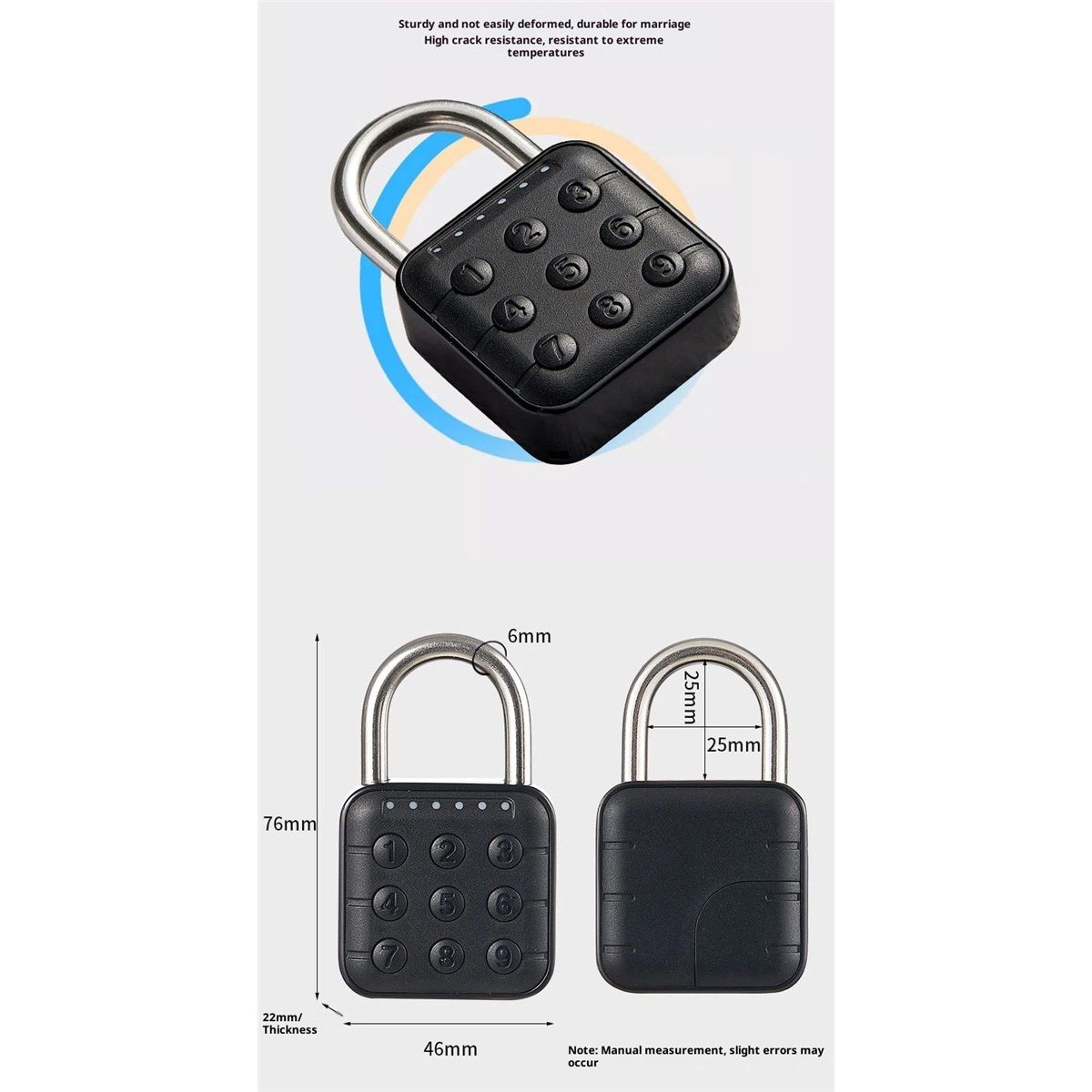 Combination Lock, Combination Lock for Locker, Locker Lock & Gym Locker Lock - High Security, Easy to Use for Gym, School, Travel, Outdoor