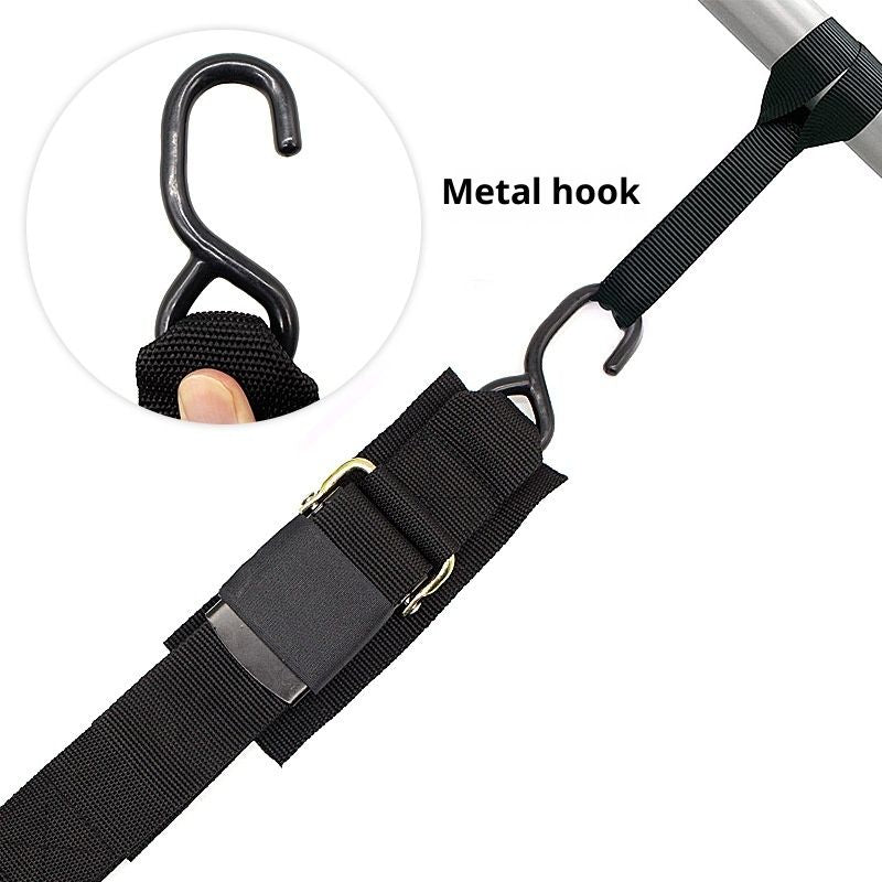 Transom Tie Down Straps – Heavy-Duty Boat Trailer Straps for Bass Boats, Jet Skis & More, Secure Fit, Easy to Use - Marine Boat Accessories