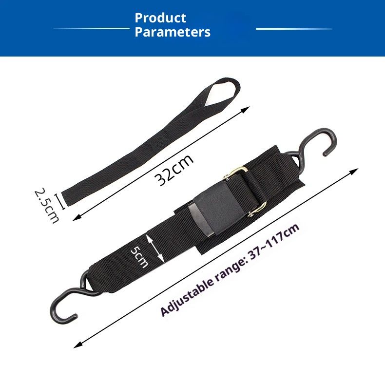 Transom Tie Down Straps – Heavy-Duty Boat Trailer Straps for Bass Boats, Jet Skis & More, Secure Fit, Easy to Use - Marine Boat Accessories