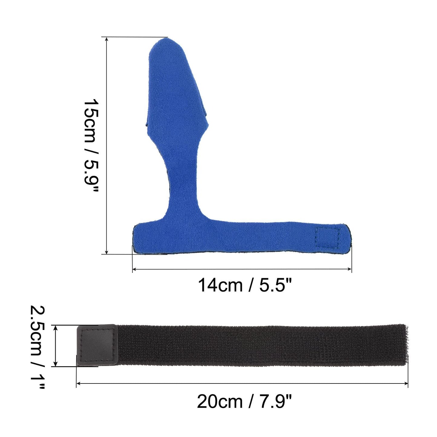 16 Pcs（8pairs blue） Fishing Rod Tip Cover and Tie, Cane Sleeve Protector Case Fastening Straps Accessories
