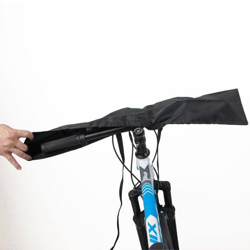 Protective Cover for E-Bike Display and Handlebar Protection, Polyester, Black, Protection Against Wet, Dust and Dirt, for Handlebars