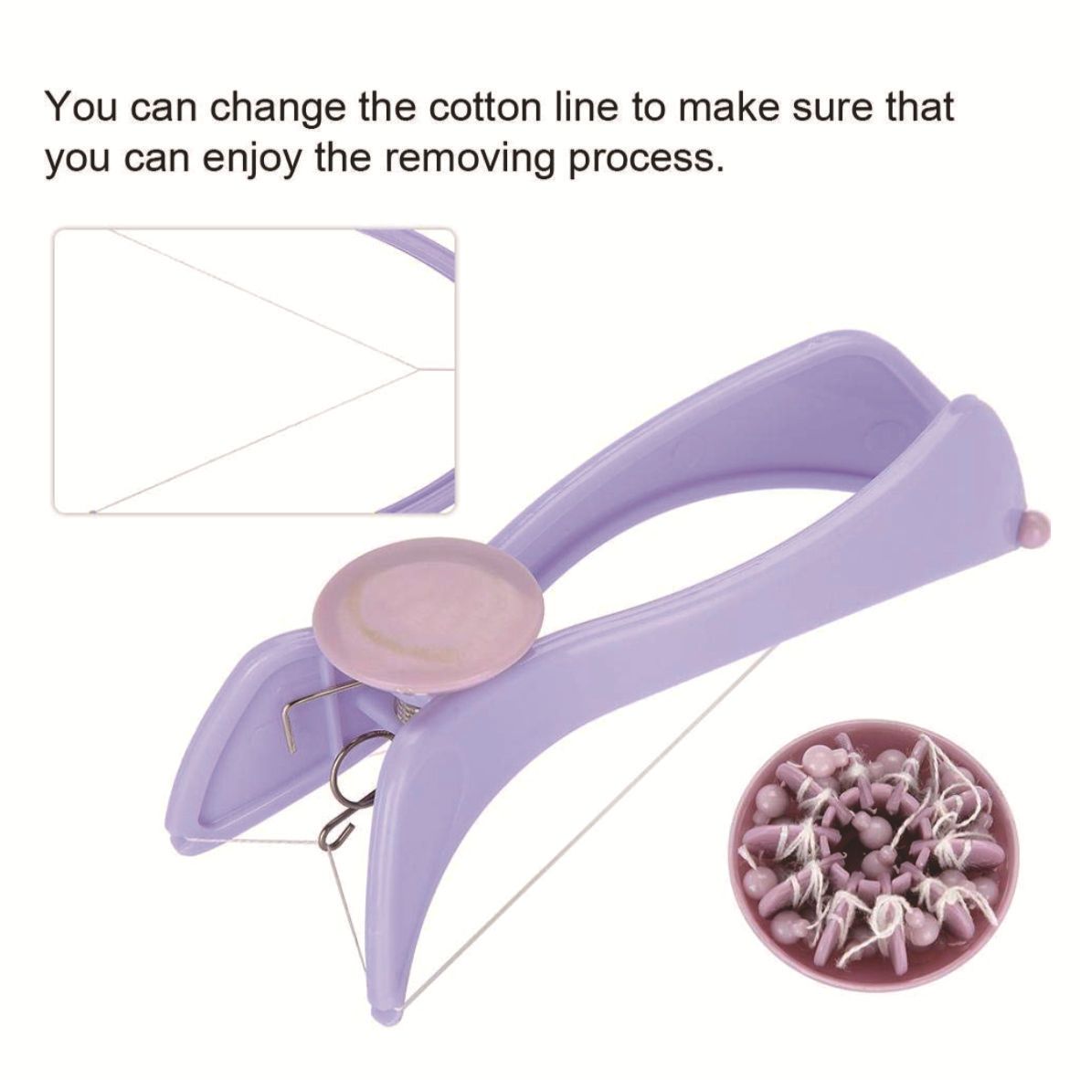 Facial Hair Removal for Women, with Threading Removal Tool, Portable Size for Facial, Neck Hair（ 19.5x8.5x5cm）