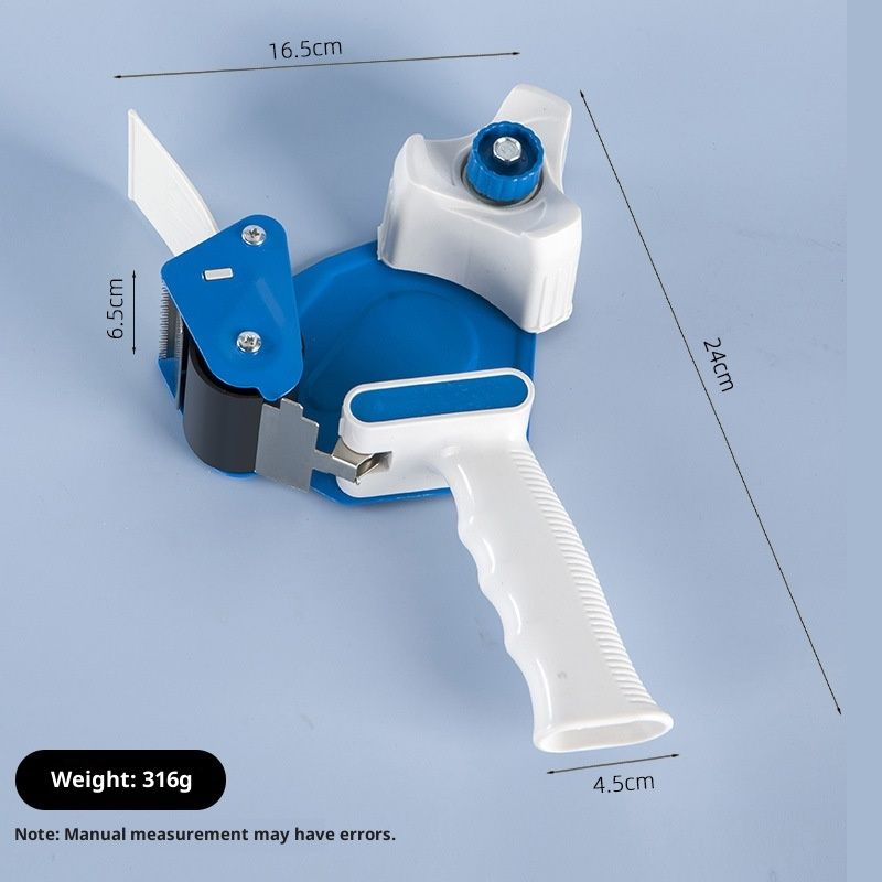 Heavy Duty Packaging Tape Dispenser, 2 Inch Tape Gun with Clear Tape, Packaging Tape Dispenser（blue）