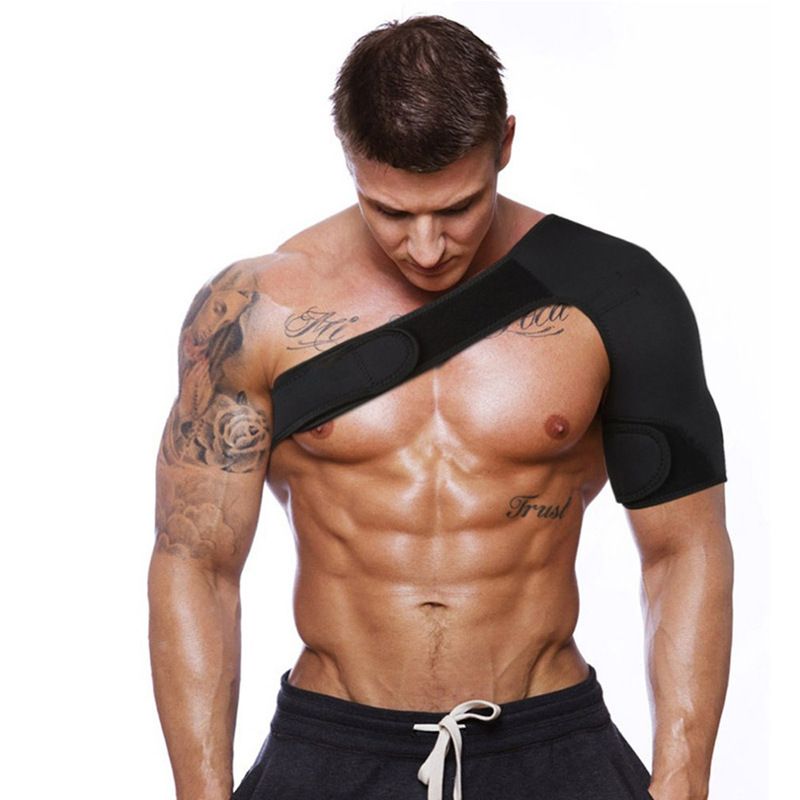 Shoulder Support Brace with Pressure Pad for Men Women, Adjustable Shoulder Brace for Torn Rotator Cuff, Tendonitis, Dislocation, AC Joint, Bursitis, Labrum Tear, Pain,universal