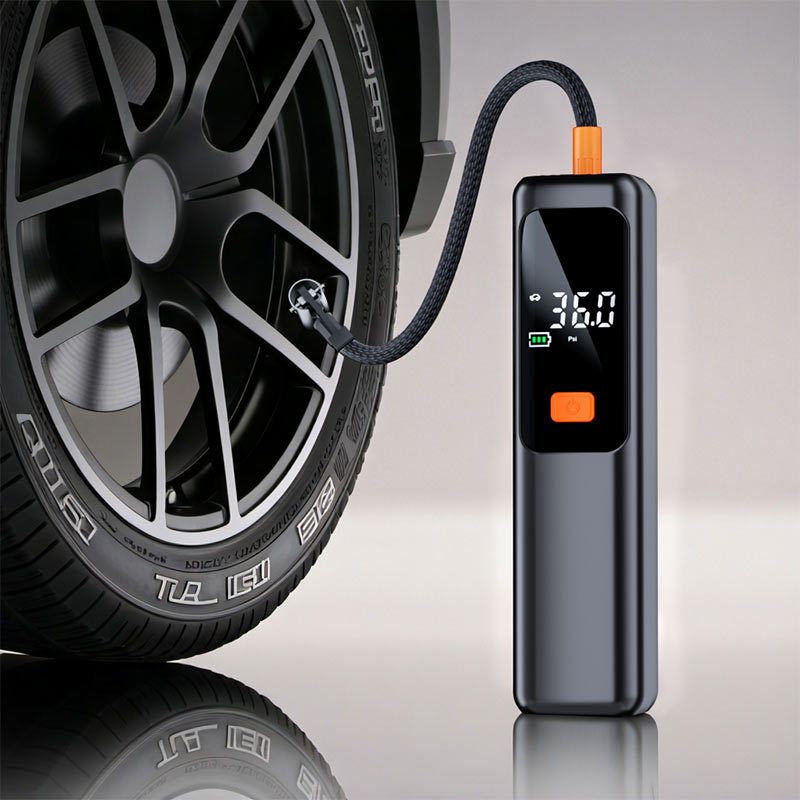 Tire Inflator Portable Air Compressor Cordless Rechargeable Digital Car Tire Pump for Car, Motorcycle, Bicycle & Balls