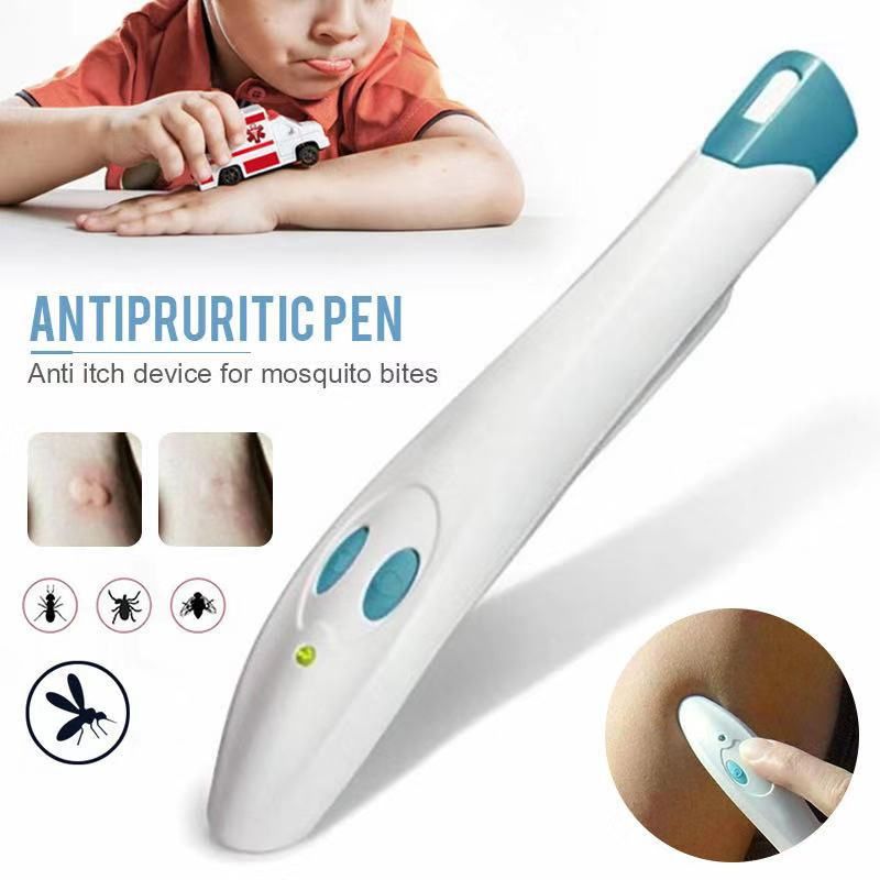 The  Electronic Bug bite Treatment for Mosquito Bites,Without Chemicals - Treatment by Heat, Each battery pack can be used up to 300 times  including batteries