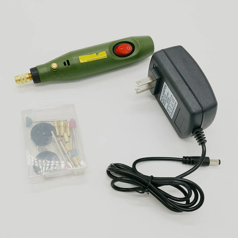 Electric Drill Rotary Tool Grinder Engraver Carver Accessory Kit for Agate Wood Carving Drilling Etching Sanding Polishing 18000RPM (US Plug)