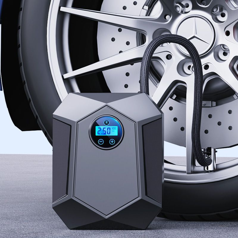 Digital Air Compressor for Car Auto Pump Portable Tire Inflator with LED Light 12V, Air Pump for Car Tires | Tire Inflator for Car, Ball, Motor