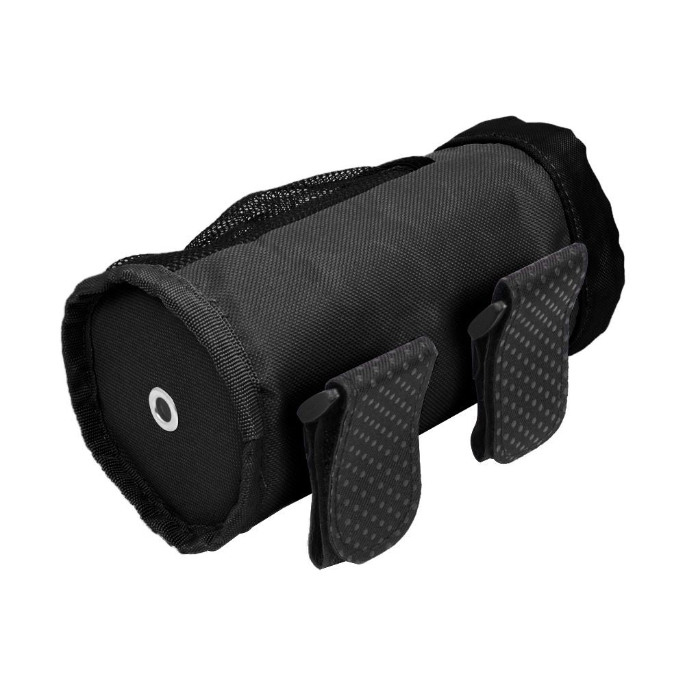 Cup Holder, Bike Water Bottle Holder for E Scooters & E-Bikes - Adaptable, No-Screw Installation, Mesh Pockets, Sticky Straps - Fits Cups Diameter Less Than 3.74in/9.5cm - Black
