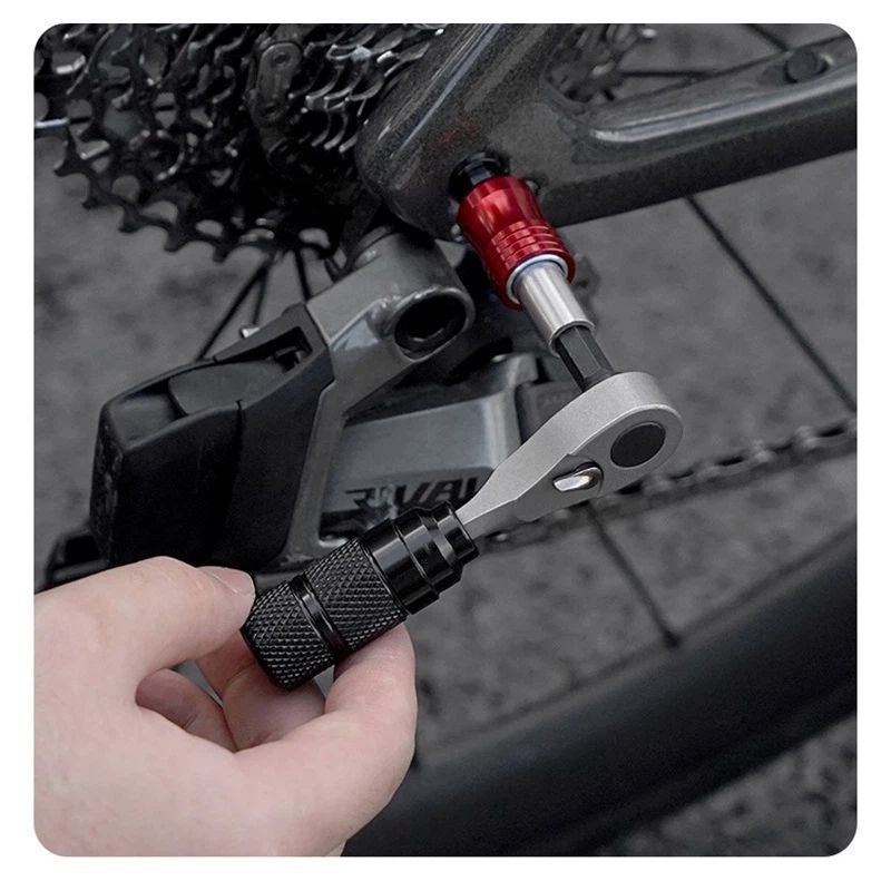 Bike Repair Tool Kit with 10 Magnetic Bits - Alloy Multitool for Bicycle, MTB, Road Cycling - Portable Multifunction Tool Set in One Safety Kit