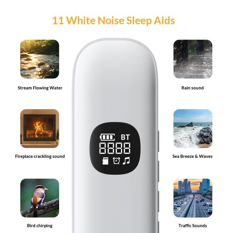 Under Pillow Speaker for Sleeping, Sleepbar Speakerr Under Pillow, White Noise Machine Audio Pillow Sleep Earphone, Mini Portable Sleep Speaker for Travel