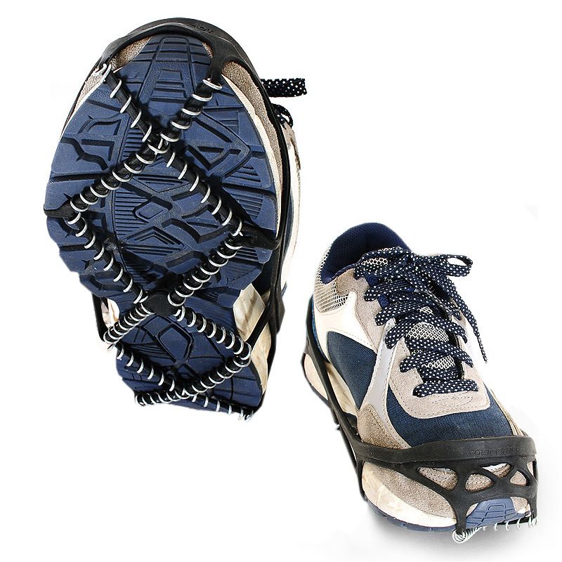 Ice Cleats, Highly Elastic Traction Cleats Grippers Anti Slip Walk Traction Cleats for Hiking Walking on Snow and Ice