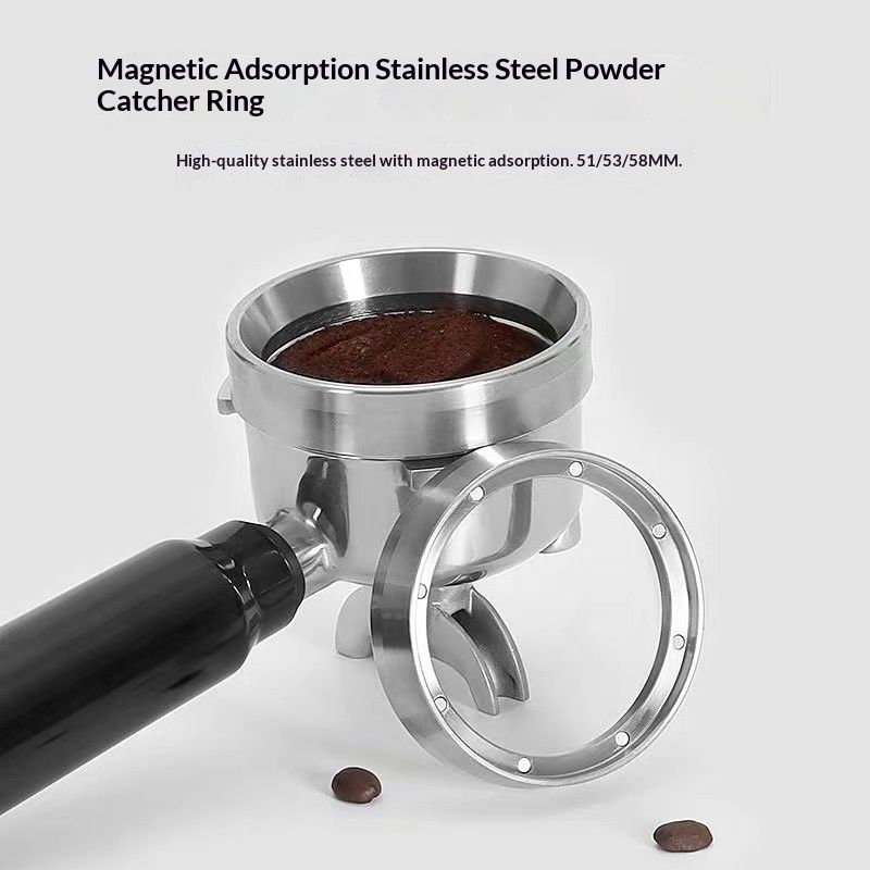 51mm Espresso Dosing Funnel with Magnet,  Stainless Steel Coffee Dosing Ring Compatible