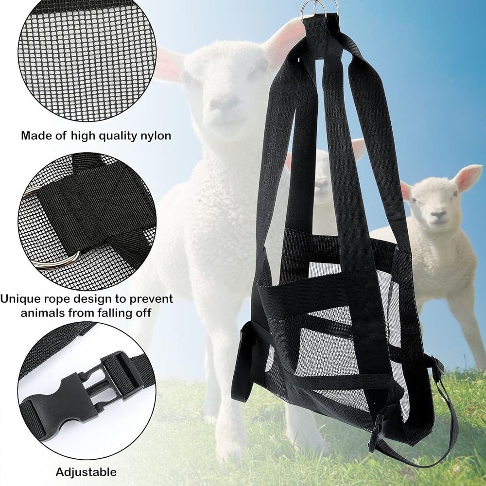 Calf Sling for Weighing Animals - Calf Scale Hanging Weight Scale Sling with Adjustable Straps for Weighing Calves Lambs Goats Baby Alpacas Newborn Livestock Dogs