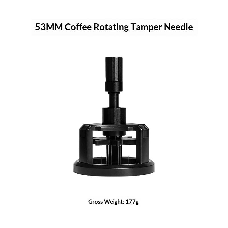 WDT Tool Espresso 53mm, 10 Needle Espresso Stirrer Distribution Tool for Barista, Adjustable Depth Espresso Needle Distributor with Magnetic Base (53mm)