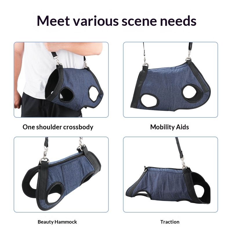 Dog Lift Harness Portable Dog Sling for Small Dogs Hind Leg Support Pet Rehabilitation Lifts Vest Adjustable Harness for Back Legs for Old, Disabled Dogs Walk,S