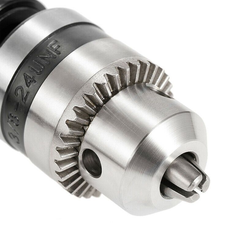 Drill Chuck Extension,  90 degree attachment Adapter With 3/8" Keyed Chuck 8mm Hex Shank Power Tool Accessory（10.8*15.5cm)