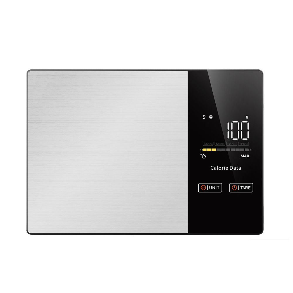 Smart Nutrition Food Scale with LED Display, Tracks Calories, Fat, Carbs & Protein via App, Precision Digital Kitchen Scale for Healthy Eating & Meal Prep