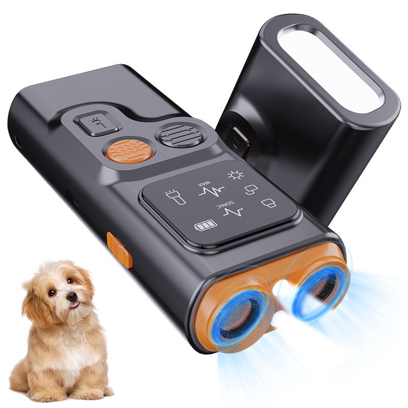 Dog Bark Deterrent Devices, Ultrasonic Anti Barking Device for Dogs Can Stop Bad Behavior, Portable Dog Training Device, with HD Display and LED Flashlight, No Need Yell Or Swat, Just Point to A Dog
