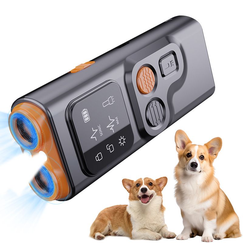 Dog Bark Deterrent Devices, Ultrasonic Anti Barking Device for Dogs Can Stop Bad Behavior, Portable Dog Training Device, with HD Display and LED Flashlight, No Need Yell Or Swat, Just Point to A Dog