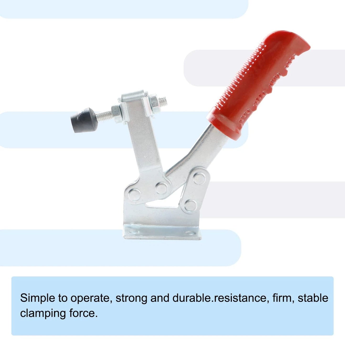 1Pcs Carbon Steel Type ,450kg Holding Force, Quick Horizontal ClampWelding fixture fixing quick clamp