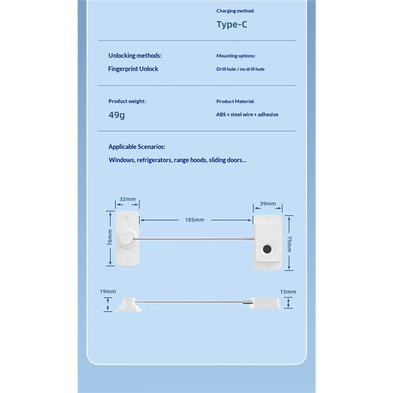 Door Locks for Kids Safety,Auto Unlock Door Latche Quick and Easy Child Proof Door Lock Prevent Toddlers/Pets from Opening Doors, for Cabinet Drawer Furniture Kitchen Ovens Toilet Seats (1 Pack)