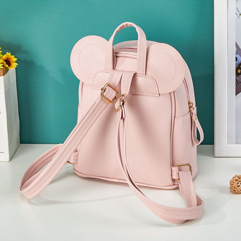 Fashion Cutest Toddler Sequin Bow Ears Bag Mini Backpack for Teen Little Girls with ears and sequin bow(pink)