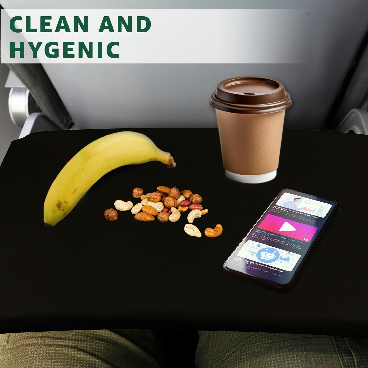 Airplane Pockets - Airplane Accessories - Plane Travel Essentials - Travel Organizer - Seat Storage Organizer - Air Travel Essentials - Seat Back Organizer