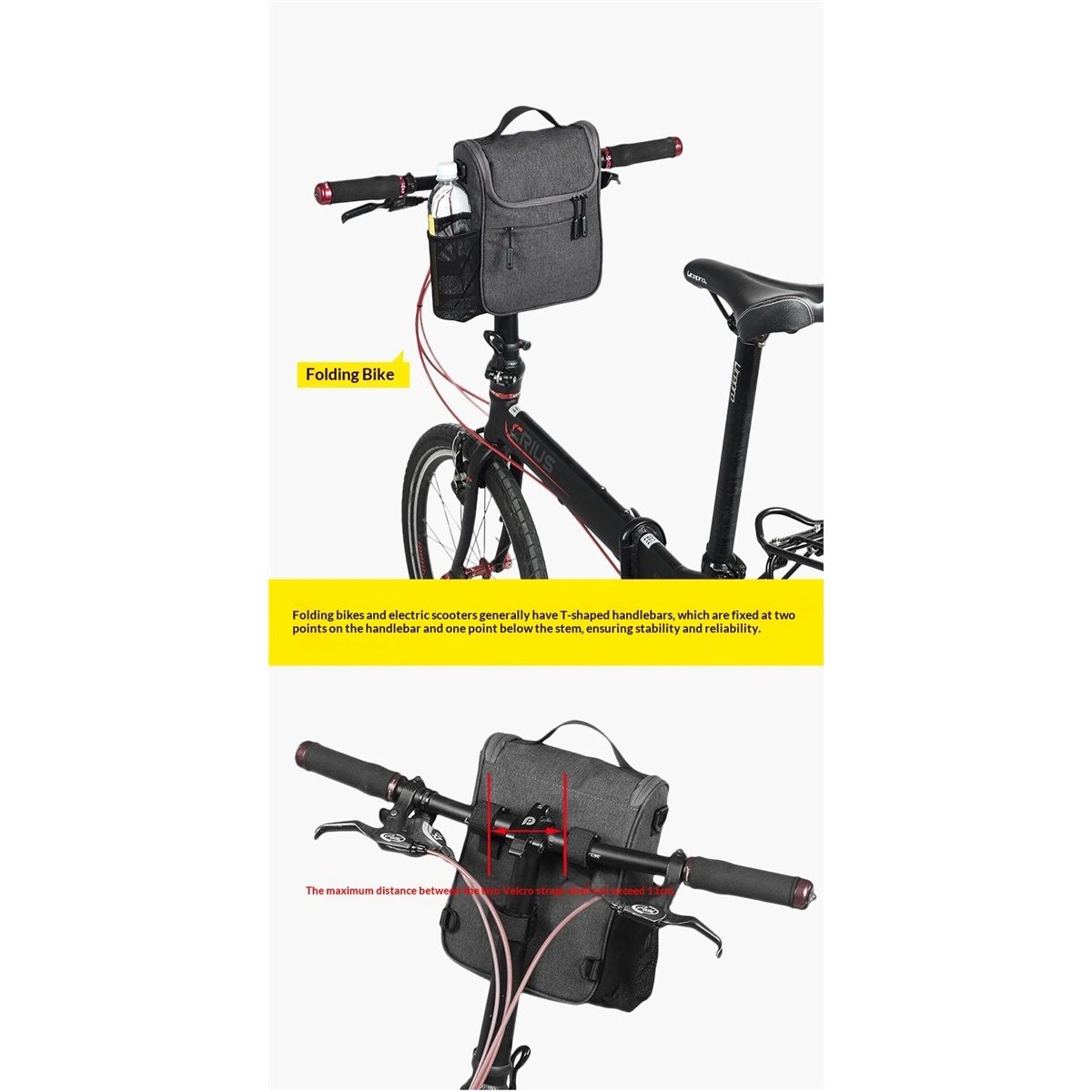 Bike Handlebar Bag,Bike Front Bag Road Bike Bag Bike Frame Bag Bike Basket Bag Bicycle Bag Professional Cycling Accessories
