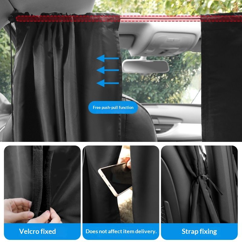 5Pcs Car Window Shades, 4 Pcs Car Side Window Sun Shades & 1 Rear Seat Divider Curtain  UV Protection Baby Window Covers, Privacy Protection Window Screen Fit for Most of Cars