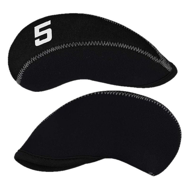Golf 11pcs/Set Neoprene Iron Headcover Set Flag Golf Club Protector black Golf Club Protector