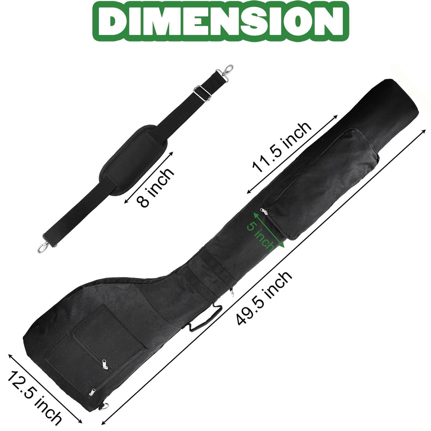 Big Teeth Golf Sunday Bag, Small Golf Bag Lightweight, Golf Bag for A Few Clubs Driving Range, Practice with Carry Shoulder Strap Foldable Multi-Colour