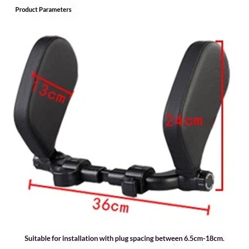 Car Headrest Pillow, Adjustable Head Neck Support Pillow, U- Shaped, Travel Sleeping Car Headrest, Only for Car Seat Headrest with Poles（black small）