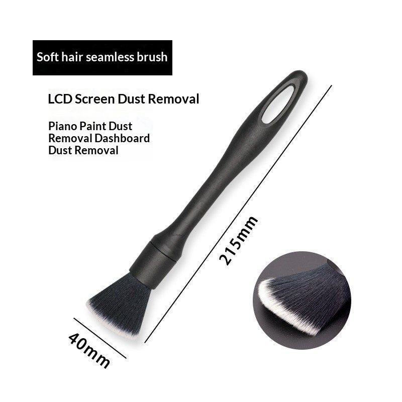 3Pcs Car Detailing Brush Kit Interior, Soft Boar Hair Detail Brush Set, Auto Detailing No Scratch Microfiber Wheel Cleaning Brush for Cleaning Dashboard, Air Vents,