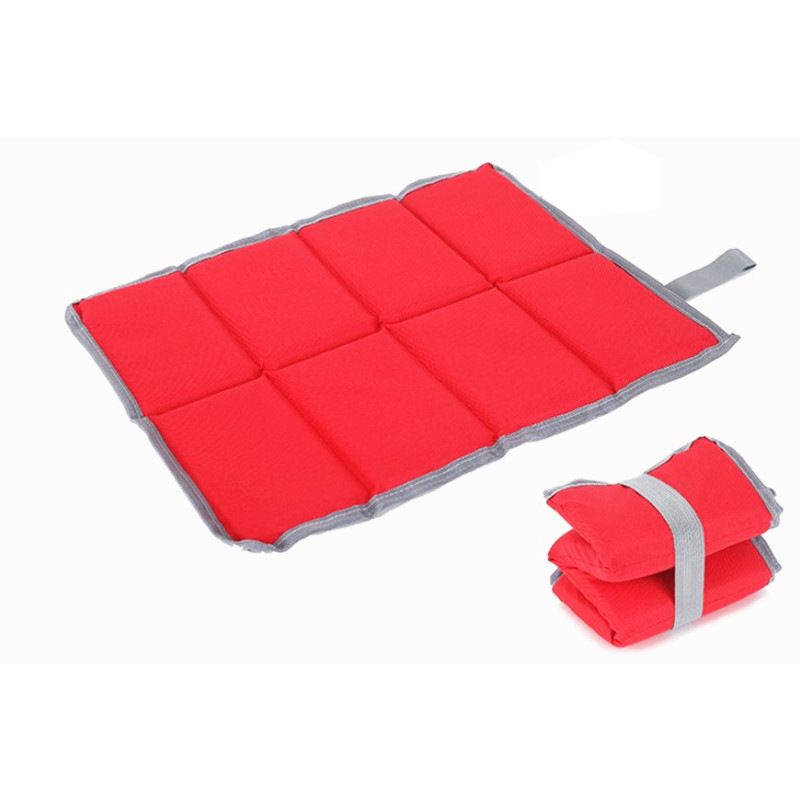 2Pcs Foldable Sitting Pad, Waterproof Oxford Cloth Foam Sitting Mat for Mountaineering Travel，Backpacking， Outdoor Picnic，Adults and Kids（red+blue）