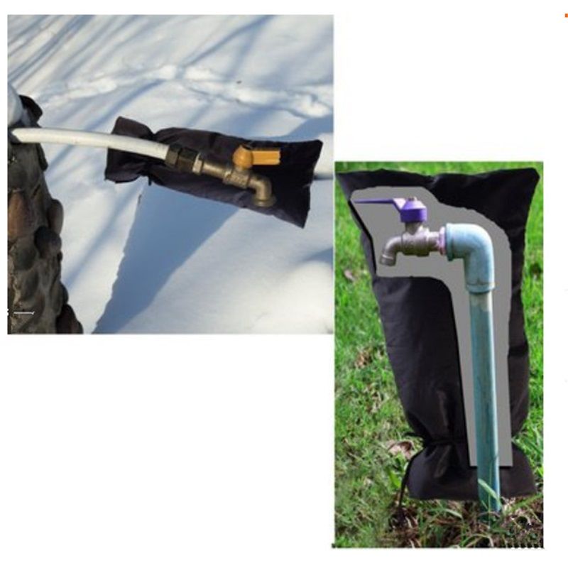 Outdoor Faucet Covers for Winter Freeze Protection,51x20cm Hose Bib Covers for Winter,Reusable Thicker Waterproof Insulated Spigot Cover