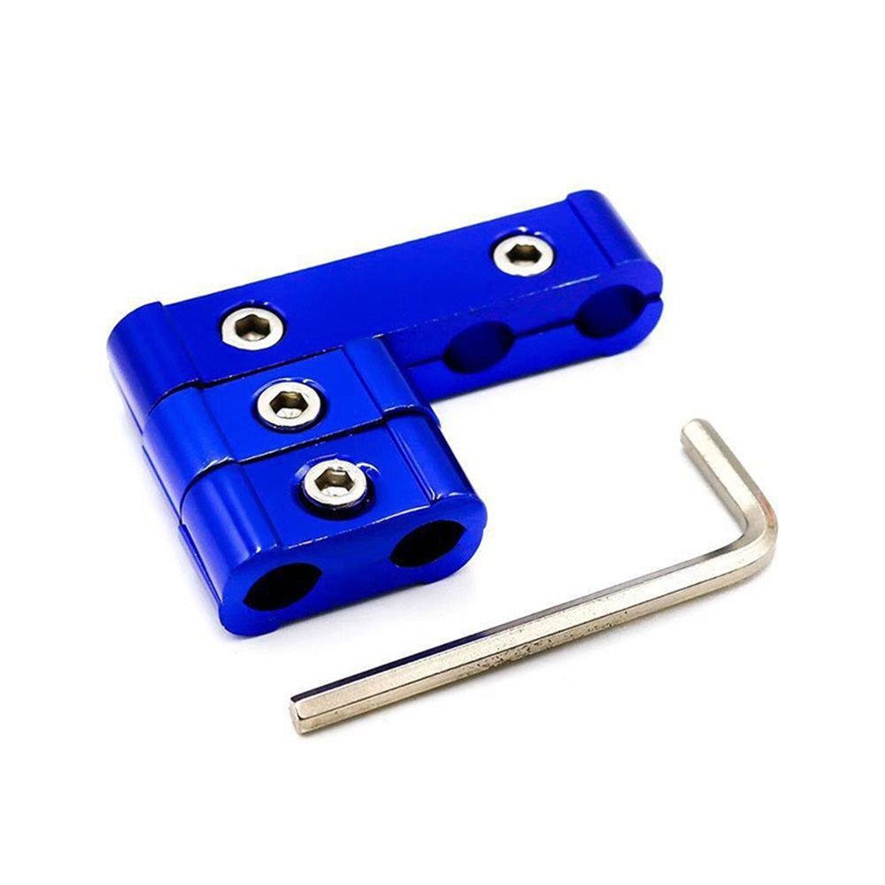 12pcs Blue Spark Plug Wire Separator Divider 8mm 9mm 10mm For Racing Car （blue）Fixed and Organized The Engine Wires-Blue Aluminium Alloy