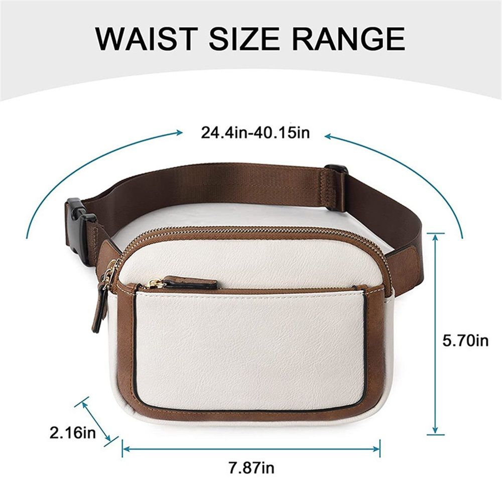 Belt Bag for Women, Mini Everywhere Crossbody Waist Bag Adjustable Strap, Vegan Leather Women's Pack