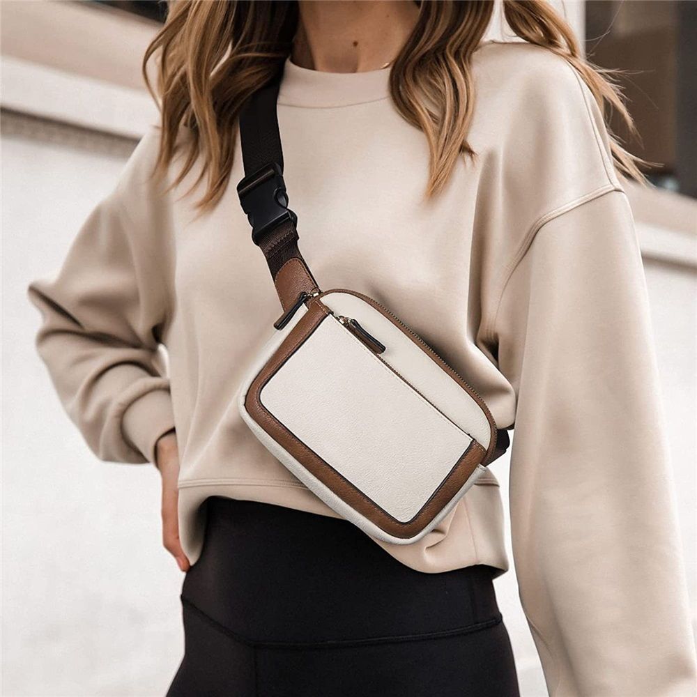 Belt Bag for Women, Mini Everywhere Crossbody Waist Bag Adjustable Strap, Vegan Leather Women's Pack